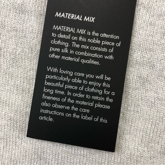 MARC Aurel Grey Wool Silk Blend Cardigan Medium NEW - Picture 6 of 7